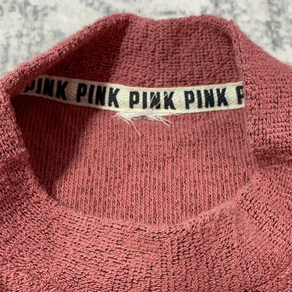 PINK Victoria's Secret Pink Mock Neck Pullover Sweater M - Picture 5 of 6